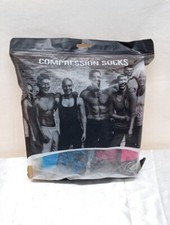  6 Pairs Copper Compression Support Socks Knee High Unisex L/XL