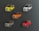 WHITE Enamel Pin Badge compatible with VW Camper Van Transporter T5
