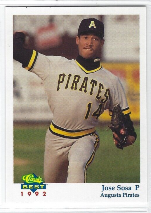 1992 Salem Buccaneers Classic Best (Class A-Pittsburgh) Jose Sosa
