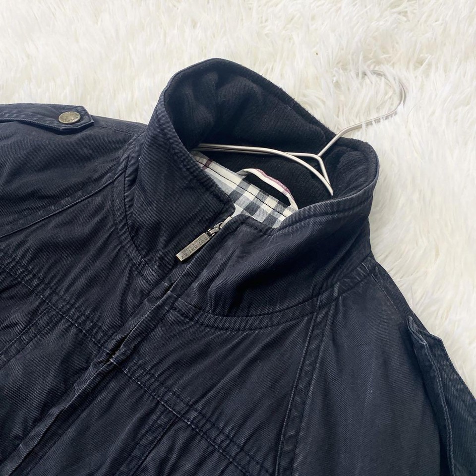 Burberry Black Label Military Jacket Nova Check Black Size M