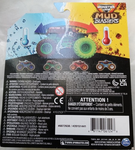 Nuevo Monster Jam Grave Digger Mud Blasters escala 1:64 - Imagen 2 de 2