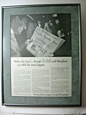 1942 Eastman Kodak Company Magazine Advertisement - Professionally Framed