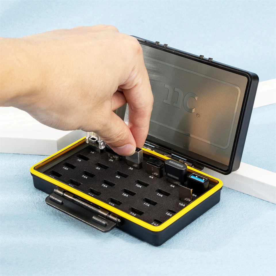 Anti-Lost Mini USB Flash Drive Case Adapter Storage Holder Organizer Portable - Image 3 of 4