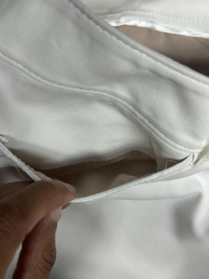 Mujer Casa Blanca Mercado Negro "Elle Slim Tobillo Pant" en Negro, Talla 6 Marfil Foto 3 de 4