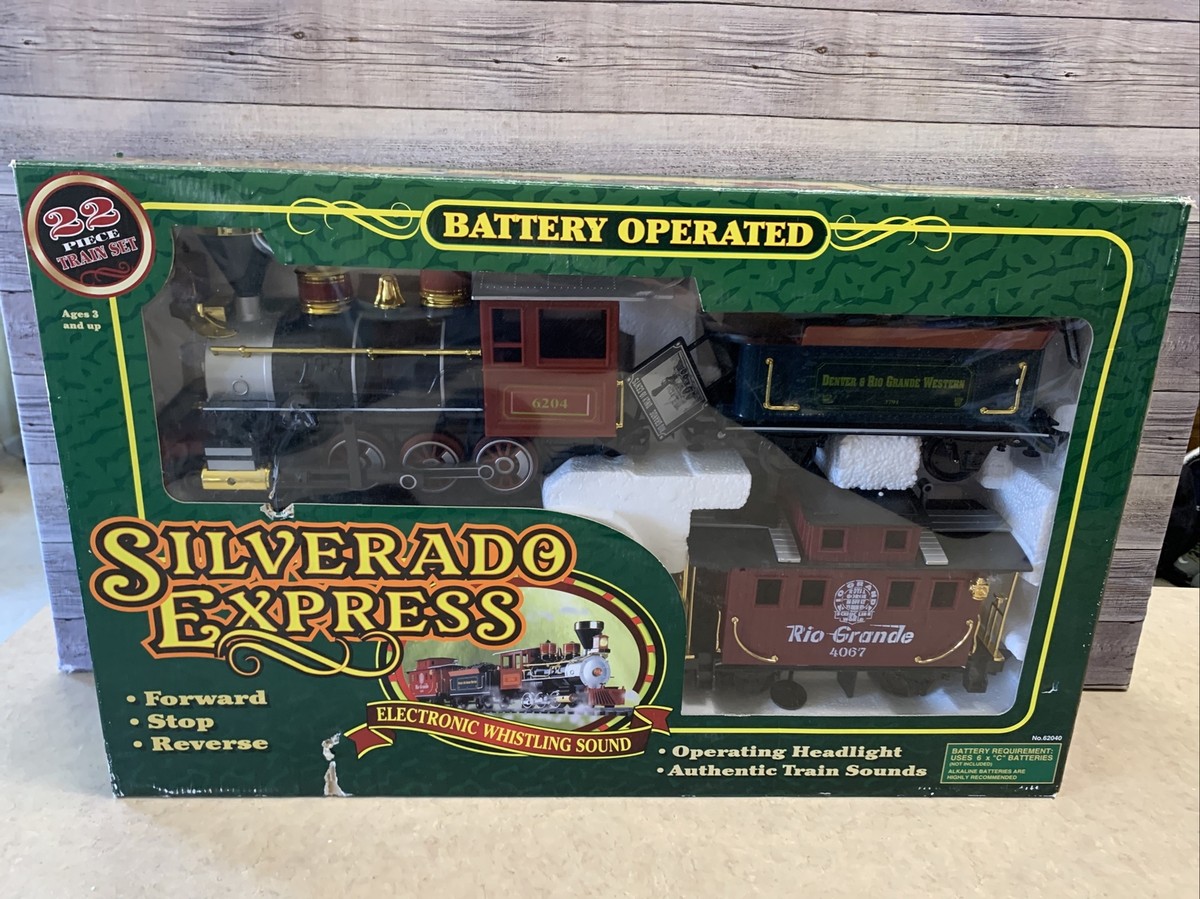 1998 Eztec Silverado Express Train Set Battery Operated Whistling