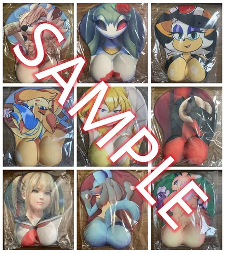 3D Oppai Mouse Pad with Wrist Rest