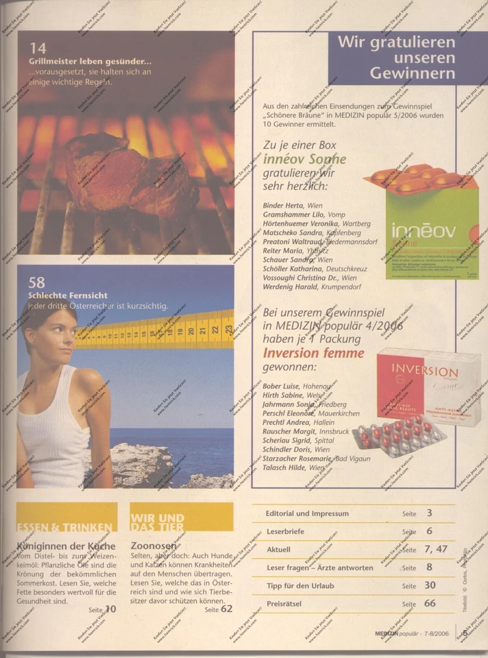 Medizin Populär Juli / August 2006 - Bild 2 von 4