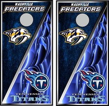 predators titans split 0353 cornhole board vinyl wraps