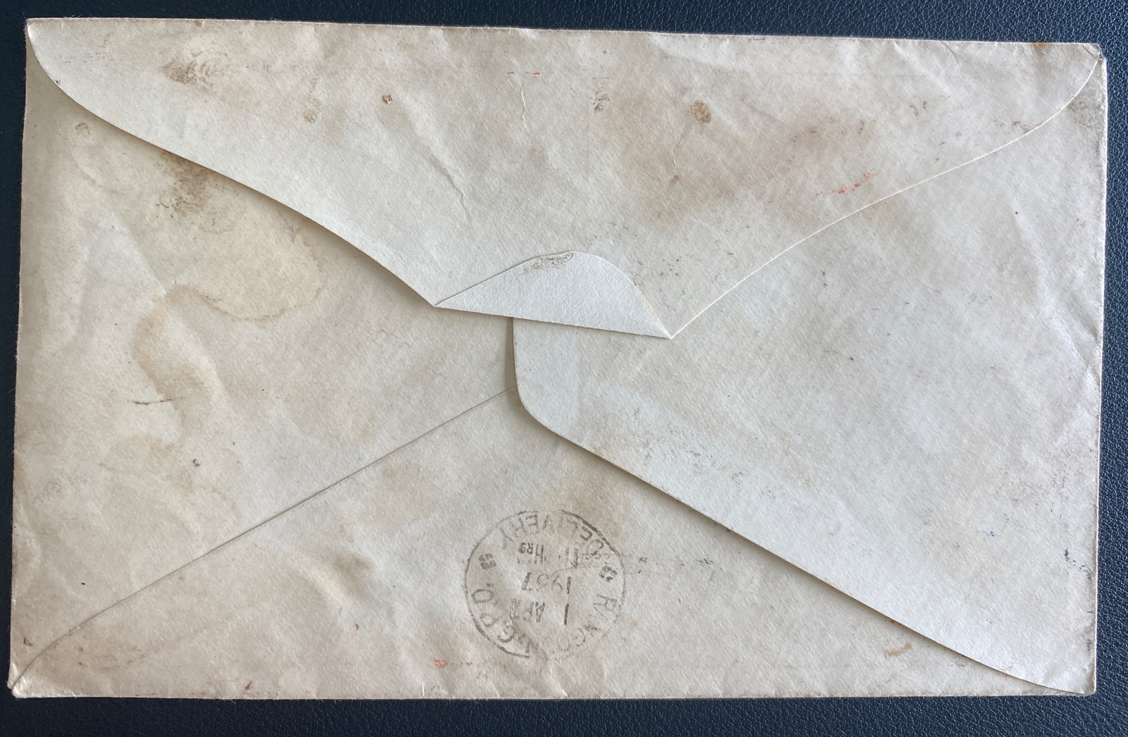 1937 Rangoon Burma Airmail First Day Cover Separation Day