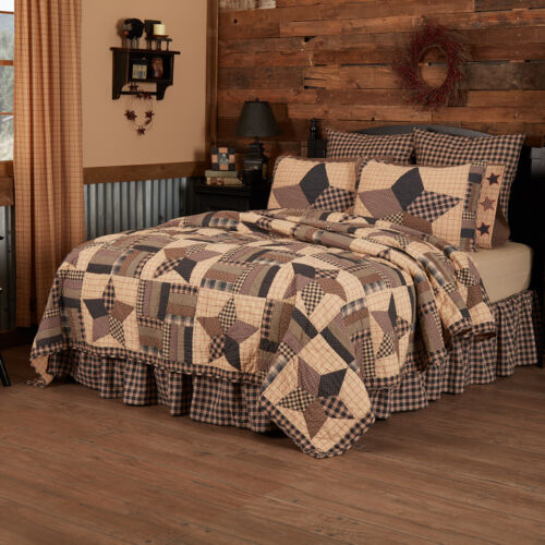 Bingham Star Quilt Country Farmhouse Patchwork VHC Brands - Picture 15 of 20