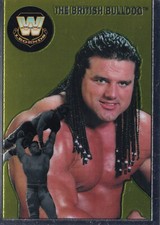 British Bulldog Davey Boy Smith 2007 Topps Heritage II Chrome WWE Card 79 Legend