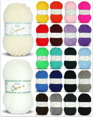 50g Rellana Caprice Wolle Strickgarn zum Stricken Häkeln Basteln GP 23,80 /1kg
