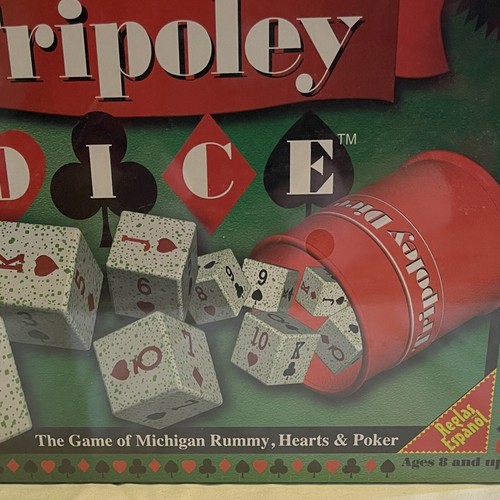 VINTAGE 1997 TRIPOLEY DICE GAME by Cadaco Complete NEW FACTORY SEALED - Picture 6 of 7