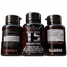T5 Weight Loss Diet Pills FAST FAT BURNER Garcinia Safflower Senna Supplement