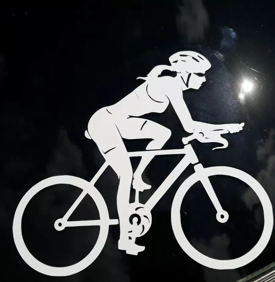 Cycling stickers hotsell for car