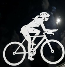 Road Bike Women Cyclist Car Decal Sticker. Triathlon . 4 Road Bike Women Cyclist Car Decal Sticker. Triathlon . 4