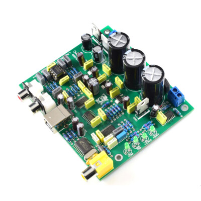 CS4398 CS8416 IC DAC Board with USB Coaxial 24/192K Decoder Board AC 15V LJM