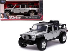 2020 Jeep Gladiator Pickup Truck Silver with Black Top "Fast & Furious" Series 1