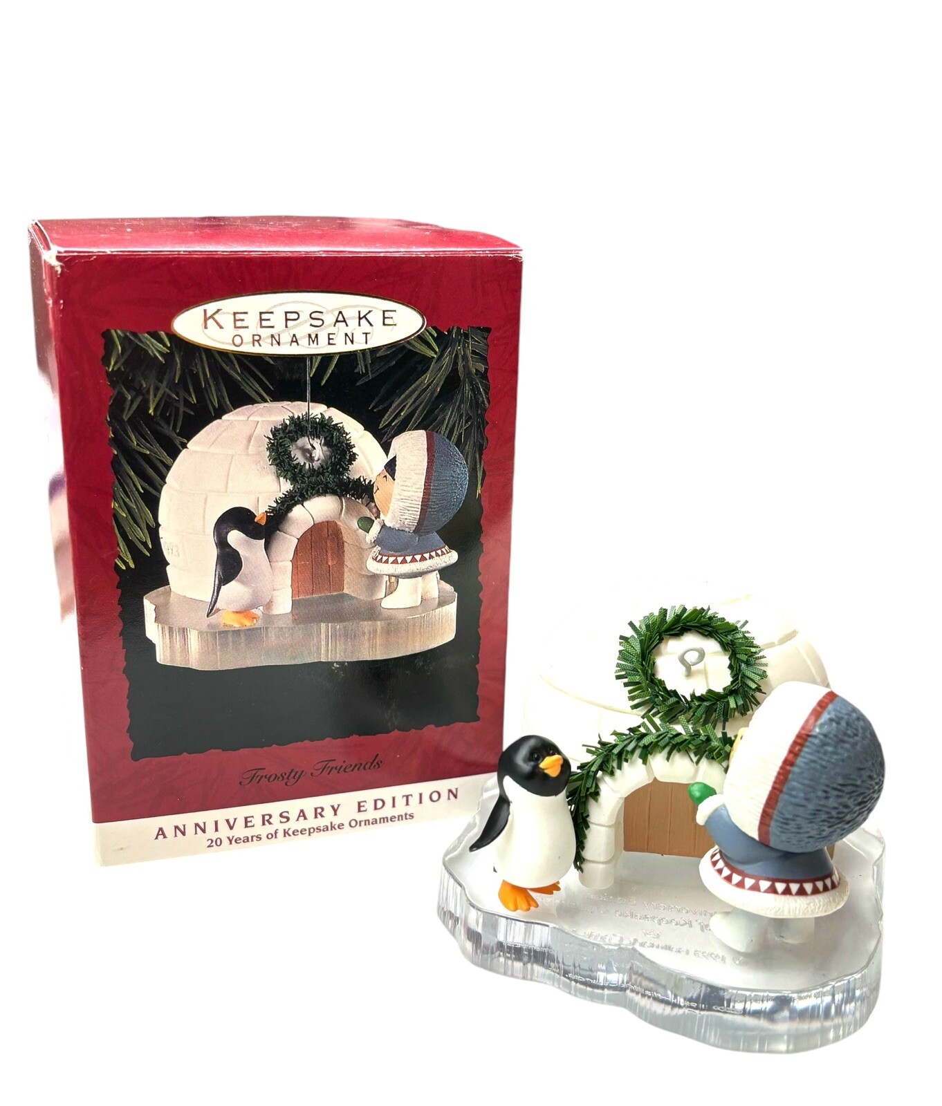 Hallmark Keepsake Frosty Friends 1993 20th Anniversary Christmas Igloo Ornament