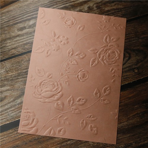 8 Sheets Floral Embossing Paper Card DIY Handbook Cardstock Scrapbooking paper - Picture 5 of 6