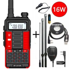 1 SET BAOFENG UV10R DUAL BAND 2-WAY RADIOS FM LONG RANGE HAM WALKIE TALKIE 128CH