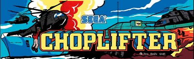 Choplifter Arcade Marquee 26'' x 8''