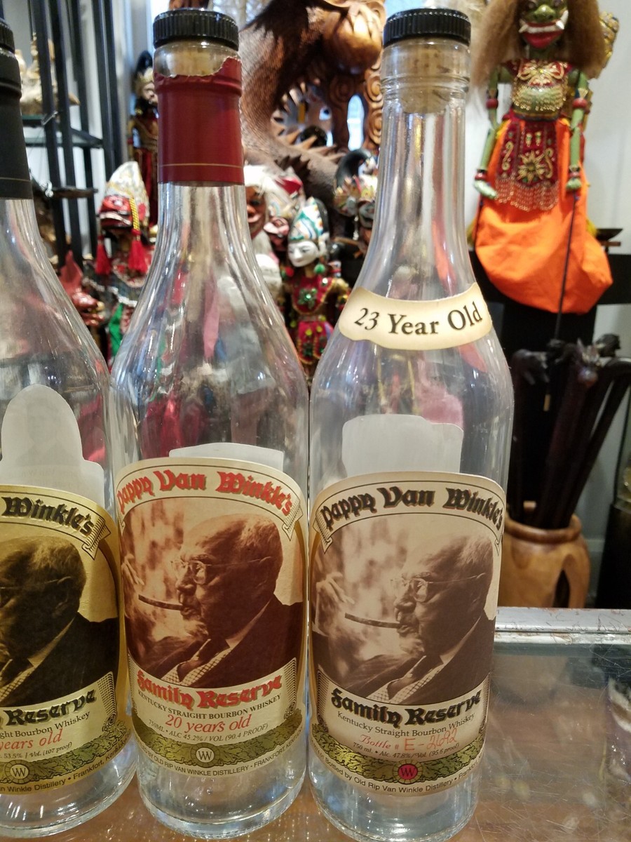 Pappy Van Winkle Set 23, 20, 15, 13, 12, 10 Year Unwashed 6