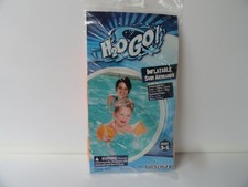 Arm Floaties Swimming Pool Float Device for Children Kids Orange Dolphin Print