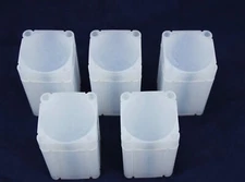 5 Square Coin Tubes for Silver & Copper 1oz Round Medallions 39mm Diameter