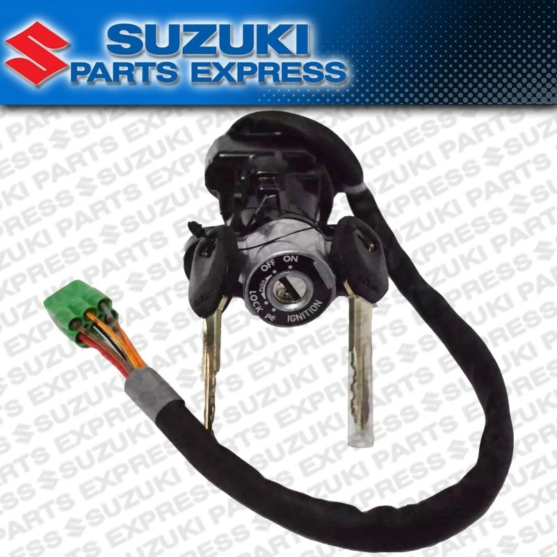 NEW SUZUKI IGNITION SWITCH KEY ASSEMBLY GSX-R600 GSX-R750 GSX