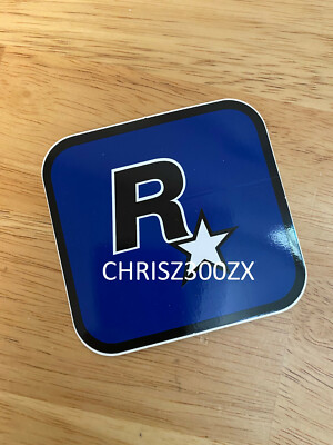 Grand Theft Auto V Rockstar Games LOGO Sticker Decal Blue 3
