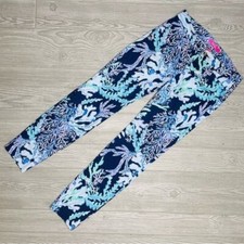 Lilly Pulitzer Kelly coral reef Skinny Ankle Pants tropical beach summer size 2