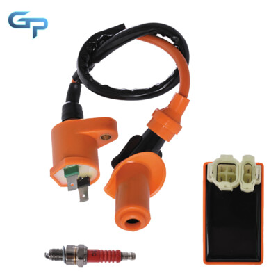 Performance Ignition Coil CDI Spark Plug Kit For GY6 150cc 125cc 50cc Scooter