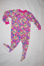 Toddler Girls 1 PC PINK BLANKET SLEEPER Footie Pajamas YELLOW OWLS Hearts 24 MO