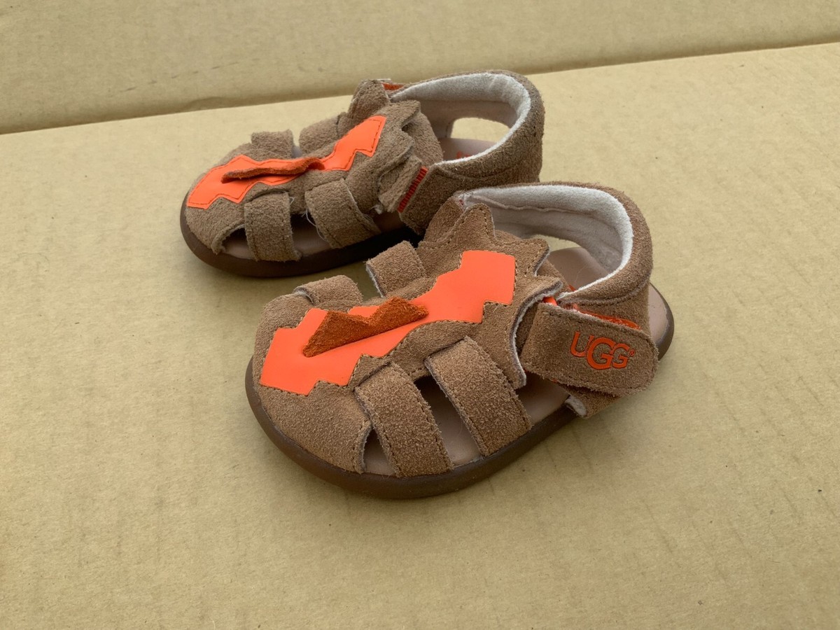 UGG Baby Boy's Dinosaur Leather Sandals New