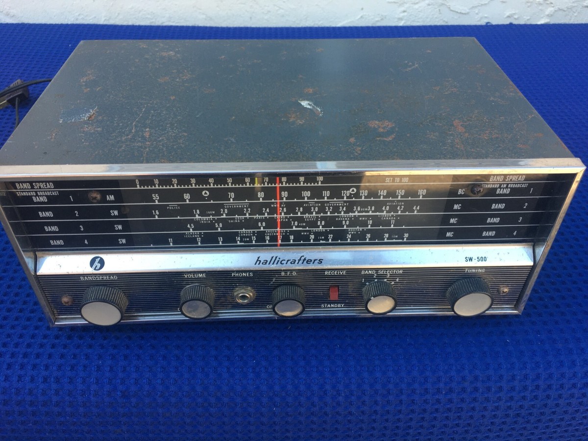 Hallicrafters SW-500 Tube Shortwave Radio Works | eBay