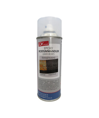 EPOXY ROSTUMWANDLER Spray 1x 450ml ROSTSTOPP + GRUNDIERUNG Rostschutz ANTI ROST