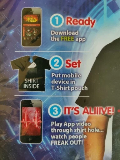 Camisa Zombie Morph Costume Co. Digital Dudz Para Hombre Corazón Latiendo Talla Extra Grande Foto 3 de 4