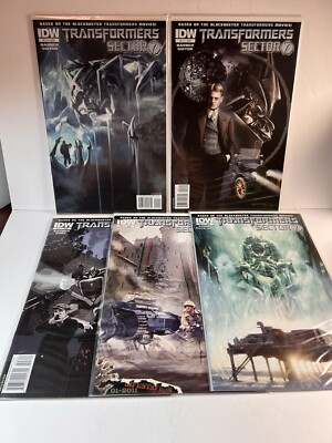 TRANSFORMERS SECTOR 7 #1 - 5 NM Comic Books SECRET HISTORY Movie Tie-In IDW 2010
