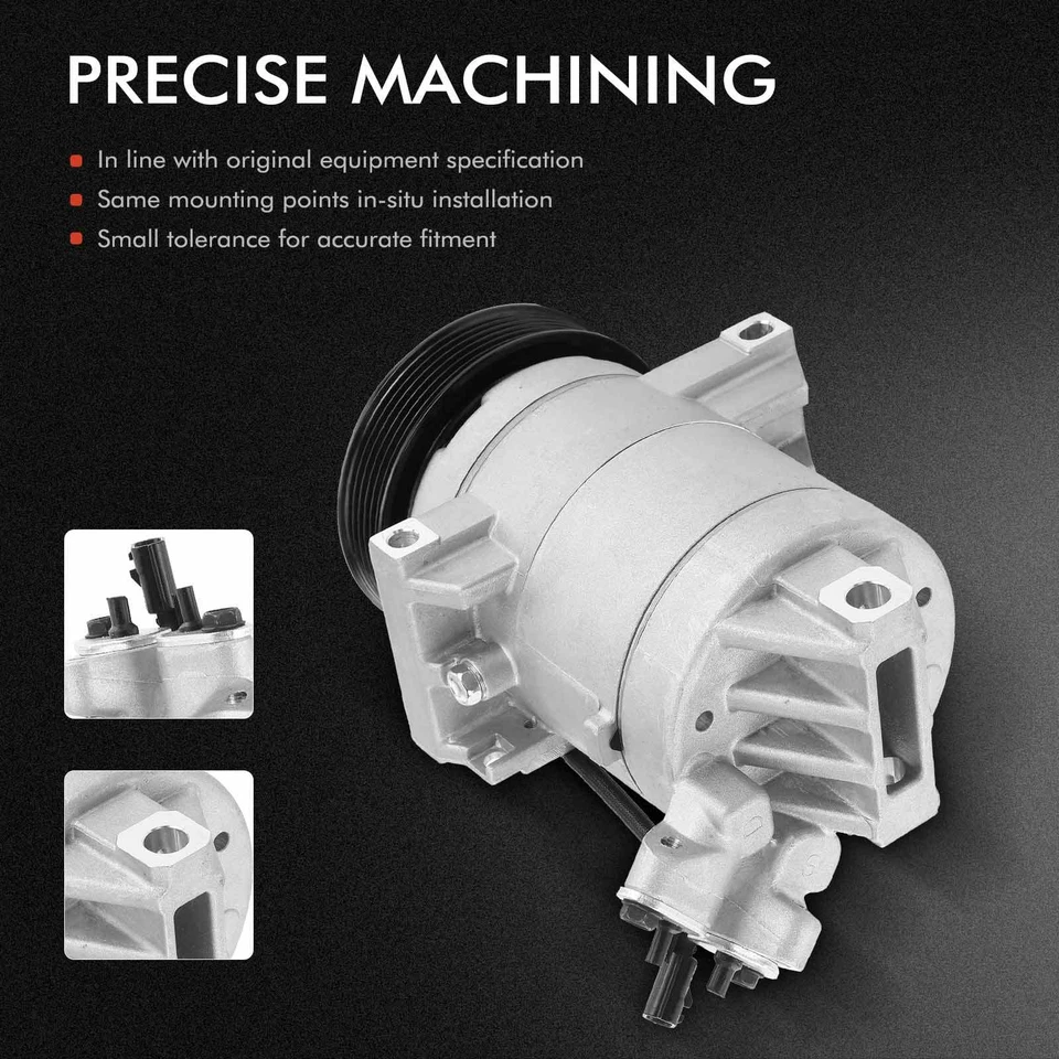 Compresor de aire acondicionado con 6 ranuras para Chevy City Express 15-18 Nissan NV200 13-20 2,0 L Foto 4 de 4