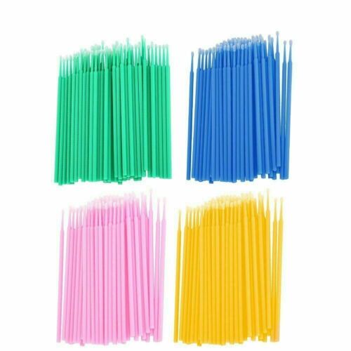 100 Disposable Lash Eyelash Micro Brush Mascara Wands Applicator Makeup Tool - Picture 2 of 13
