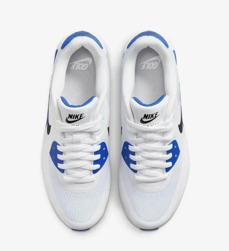 Nike Air Max 90 Golf White Racer Blue Spikeless Shoes CU9978-106 Men's Size 11 - Picture 5 of 8
