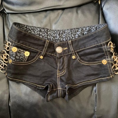 D.I.A. Y2K Leopardenmuster Shorts Damen Used Kimono Style Vintage RARE 109 STYLE
