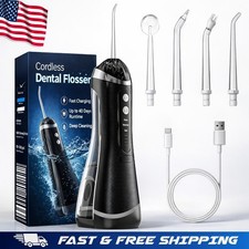 Water Dental Flosser Pick for Teeth Cordless Portable 300ML 3 Modes Teeth Clean