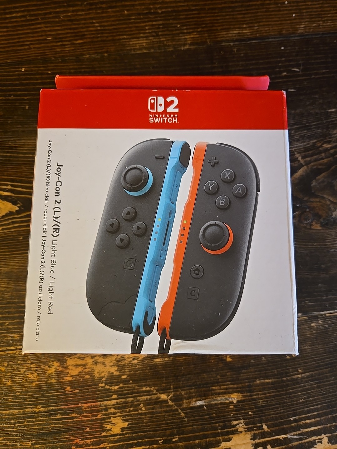 Nintendo Switch 2 Joy Cons Light Blue/Light Red NIB Never Opened