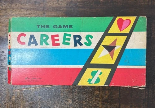 Careers Board Game 1955 Parker Brothers *Complete* Vintage Family Fun Game Night