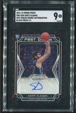 2021-22 Santi Aldama RC Panini Prizm Black Fast Break 1/1 Auto #FBR-SAN SGC 9
