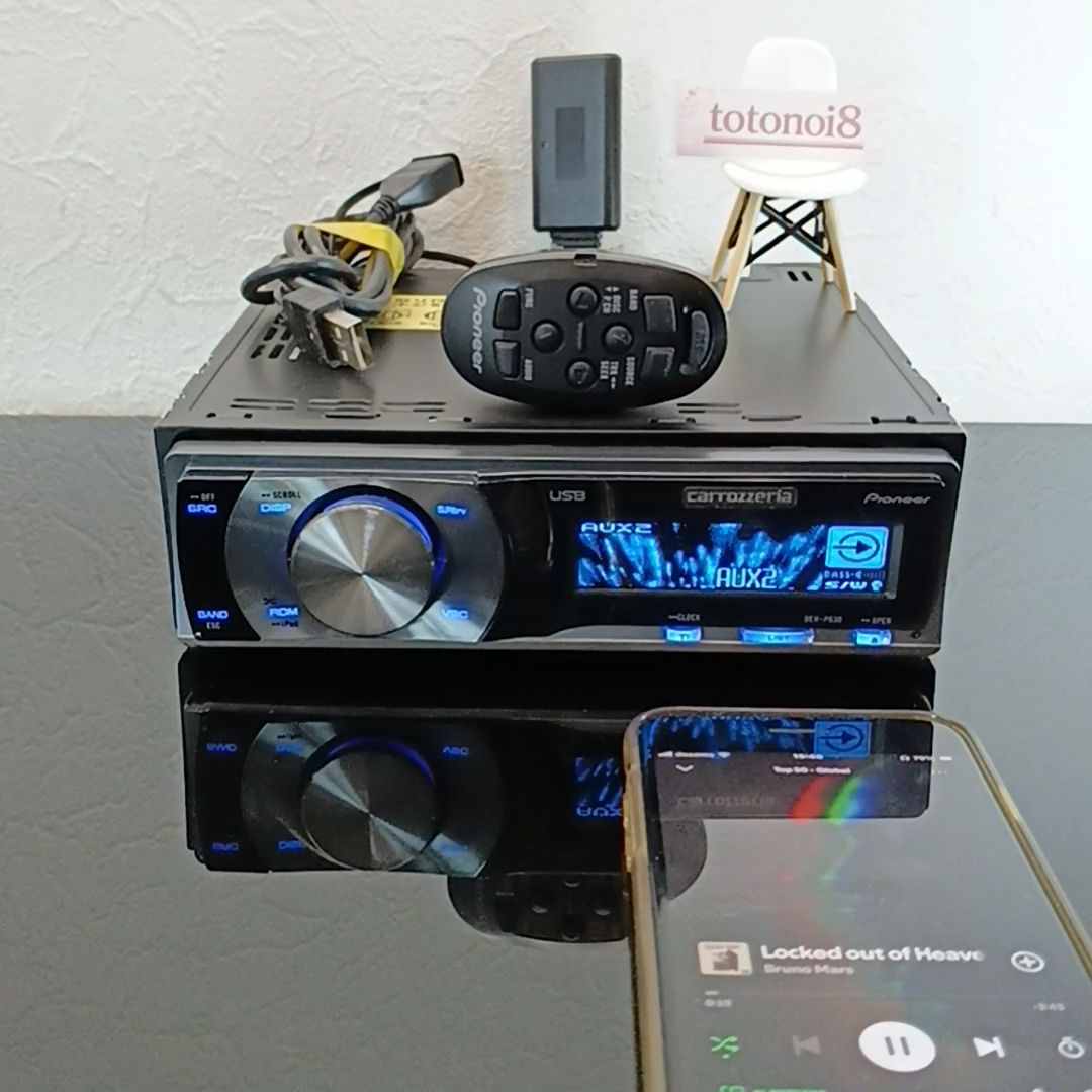 Pioneer Carrozzeria DEH-P630 Car Audio CD USB DSP Bluetooth Remote