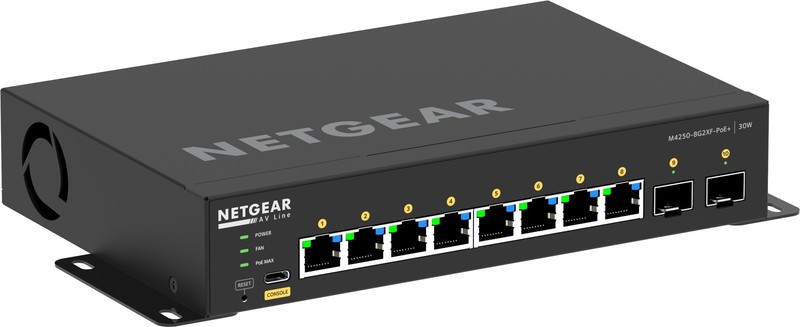 Netgear GSM4210PX- 100EUS Switch 8 Port L2/L3 PoE+ 2xSFP+ Managed Switch AVLINE