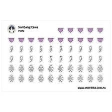 Sanitary Planner Stickers - Menstrual Cycle Tracker & Period Tracking Labels